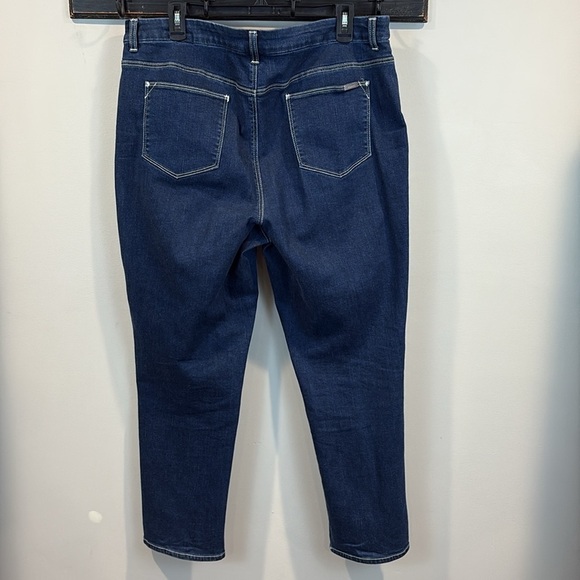 Chico's So Slimming Embroidered Beaded Girlfriend Ankle Jeans Size 2.5/Large - Picture 6 of 10